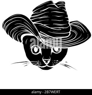 Silhouette De Chat Noir Assis Isole Sur Fond Blanc Illustration Vectorielle Icone Clip Art Image Vectorielle Stock Alamy