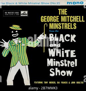 The George Mitchell Minstrels from the Black and White Minstrel Show No.2 EP 7' 45 sa voix de Maître, pochette d'enregistrement en vinyle. ROYAUME-UNI. Vers 1963 Banque D'Images