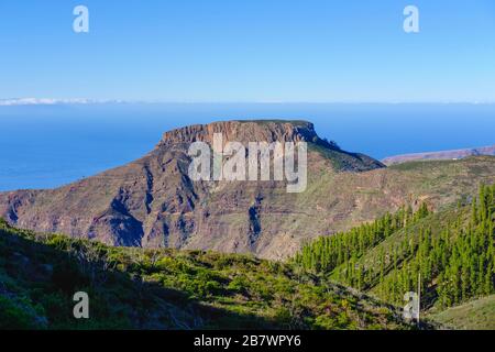 Table Mountain Fortaleza, près de Chipude, la Gomera, îles Canaries, Espagne Banque D'Images