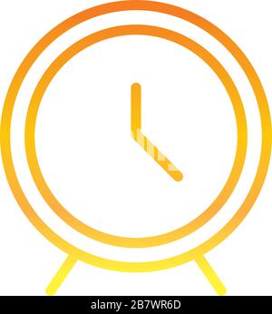célébration de l'heure de l'horloge ramadan arabe islamic célébration illustration vectorielle icône de la ligne de gradient Illustration de Vecteur