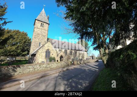 l'église paroissiale de la st marie dans l'elms woodhouse leicestershire Banque D'Images