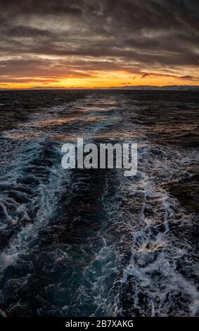 Coucher de soleil, norvège arctique. Banque D'Images