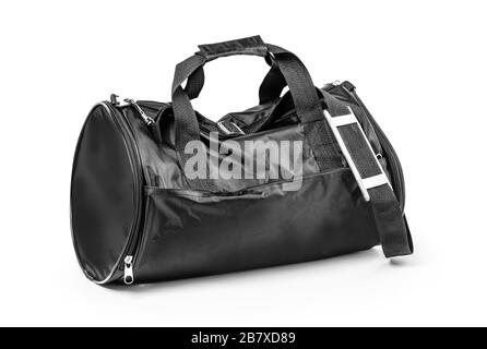 Sac de sport isolé sur le fond blanc avec clipping path Banque D'Images