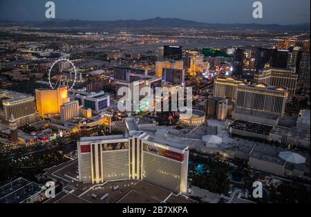 Vue sur Las Vegas, les États-Unis et les environs. Crédit: Charlie Raven/Alay Banque D'Images