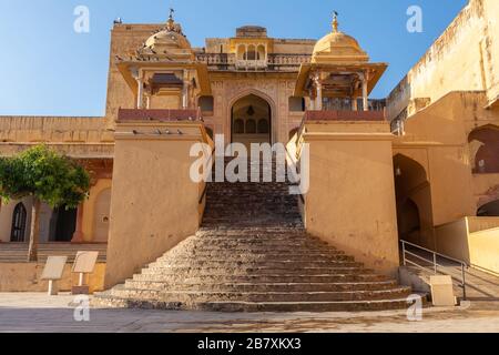 Fort Ambre, Temple Shila Devi, Jaipur, Rajasthan, Inde Banque D'Images