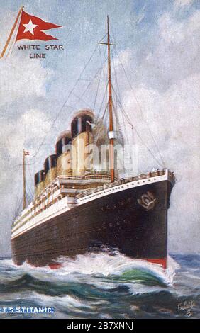 RMS TITANIC de la ligne White Star Banque D'Images