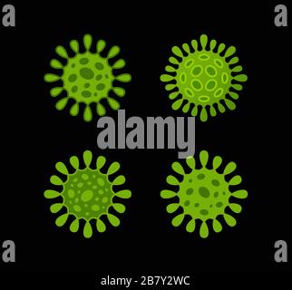 Mers-Cov, virus Mers Corona. Syndrome respiratoire vecteur de coronavirus Illustration de Vecteur