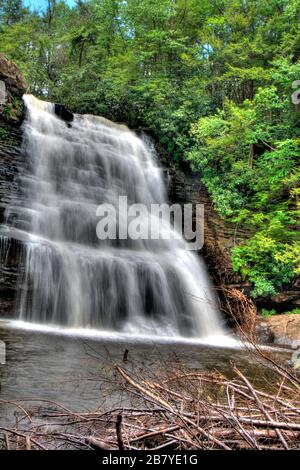 Chutes de Muddy Creek, parc national de Swallow Falls, Maryland Banque D'Images