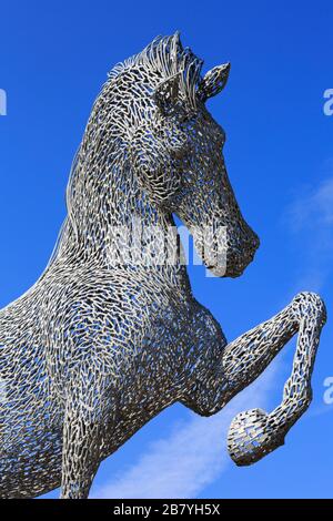 Gingembre la sculpture de cheval, Greenock, Inverclyde, Écosse, Royaume-Uni Banque D'Images