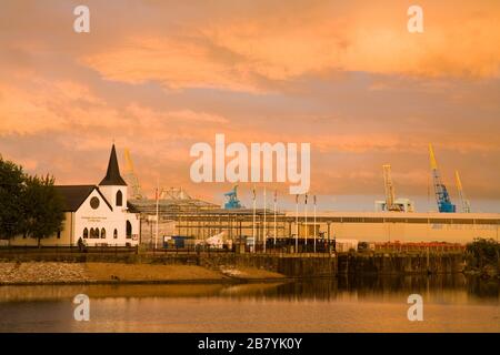 Église norvégienne de Cardiff Bay, Pays de Galles, Royaume-Uni, Grande-Bretagne, Europe Banque D'Images