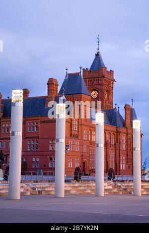 Pierhead Building à Cardiff Bay, Pays de Galles, Royaume-Uni, Grande-Bretagne, Europe Banque D'Images