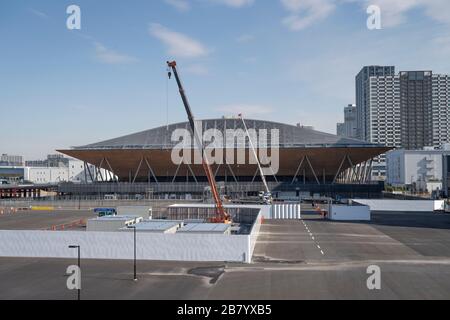 Ariake Olympic Coliseum Ariake Gymnastics Center, Odaiba, Tokyo, Japon Banque D'Images