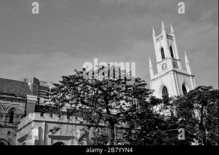 Cathédrale St Thomas, Horniman Circle, fort, Bombay, Mumbai, Maharashtra, Inde, Asie Banque D'Images