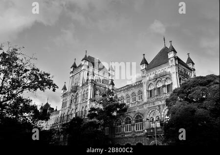 Elphinstone College, Kala Ghoda, fort, Bombay, Mumbai, Maharashtra, Inde, Asie Banque D'Images