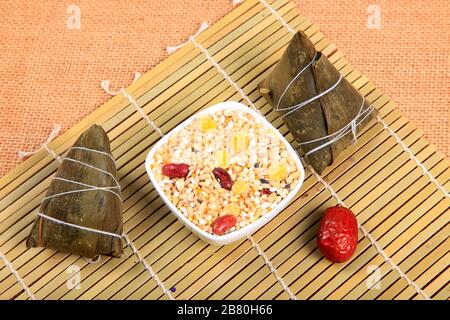 Boulettes de riz, une délicatesse chinoise Banque D'Images