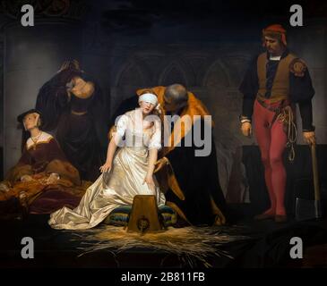 L'exécution de Lady Jane Grey, Paul Delaroche, 1833, Banque D'Images