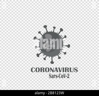 Illustration vectorielle mondiale de la pandémie de coronavirus sur fond transparent. Illustration de Vecteur