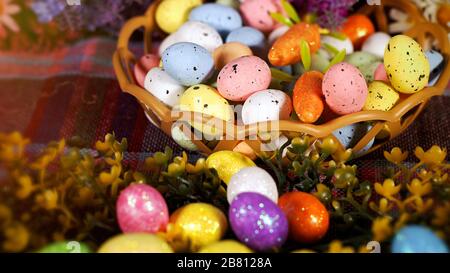 Célébration traditionnelle colorée oeufs de Pâques Paschal photo Banque D'Images