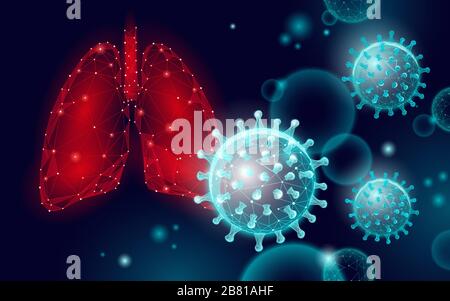 Concept de recherche microscopique en médecine des poumons humains. Analyse du danger d'infection par le virus respiratoire. Affiche sur la thérapie de l'hôpital de la tuberculose Illustration de Vecteur