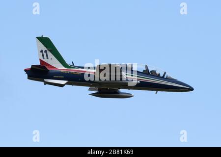 The Royal International Air Tattoo, RAF Fairford, Gloucestershire, Royaume-Uni. 20 juillet 2019. Le Freece Tricolori se présente cet après-midi. Banque D'Images