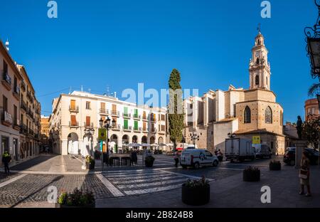 Extérieur de la Collégiale de Gandia, cathédrale de Gandia Banque D'Images