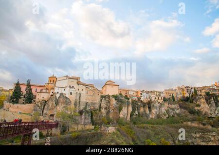 Aperçu de Hoz del Huecar. Cuenca, Espagne. Banque D'Images