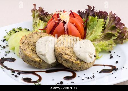 boulettes de viande végétaliennes Banque D'Images