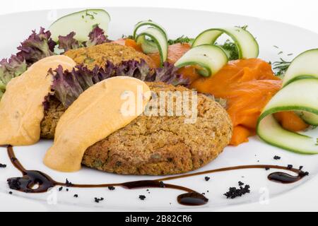 boulettes de viande végétaliennes Banque D'Images