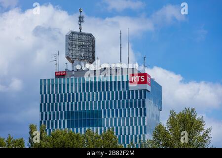 Station de radio et de télévision, Genève, Suisse Banque D'Images