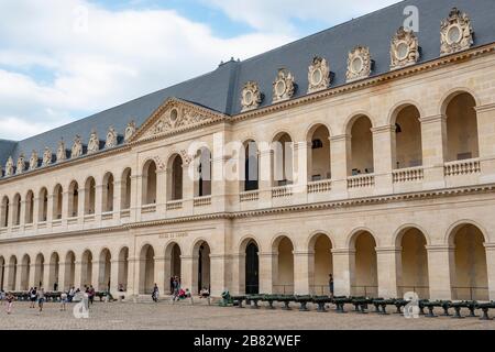 Musée de l'armée, Musée de l'Armée, Cour, Hôtel des Invalides, Paris, Ile-de-France, France Banque D'Images