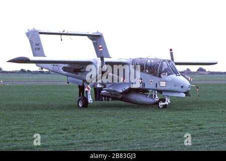 Un ROCKWELL NORD-AMÉRICAIN OV-10 BRONCO à Coventry en 1978 Banque D'Images