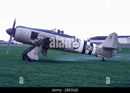 Un HAWKER SEA FURY F11 à l'aéroport de Coventry Banque D'Images