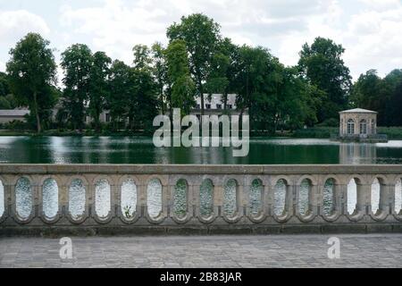 Étang et jardin de Fontainebleau Palace.Seine-et-Marne.France Banque D'Images