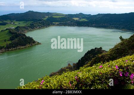 Portugal, Açores, Acores, Sao Miguel, Pico da Ferro, Lagoa das Furnas, Furnas, Banque D'Images