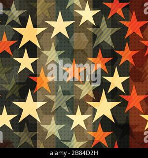 star vintage sans coutures Illustration de Vecteur