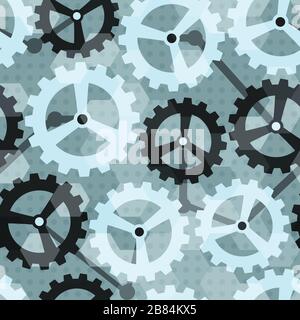 motif bleu à crémaillère sans couture Illustration de Vecteur