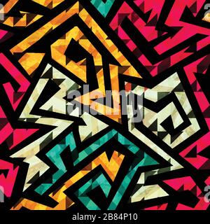 motif tribal brillant sans couture Illustration de Vecteur