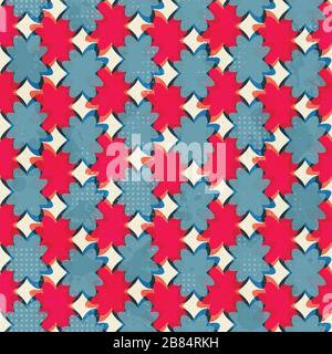 fleurs géométriques sans couture Illustration de Vecteur