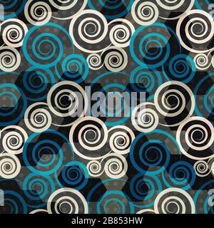 bleu spirale sans soudure Illustration de Vecteur