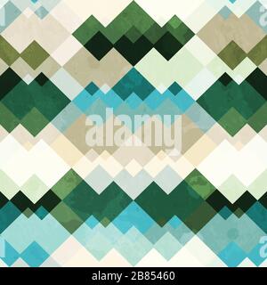 motif zigzag rétro sans couture avec effet grunge Illustration de Vecteur