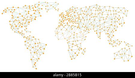 Carte globe, connexion monde, zone géographique Banque D'Images