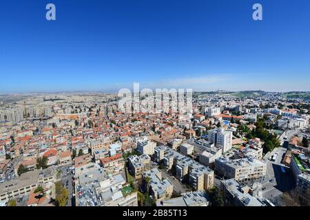 Vue aérienne de Jérusalem. Banque D'Images