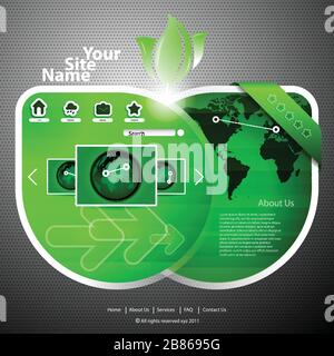 Modèle de site web Illustration de Vecteur