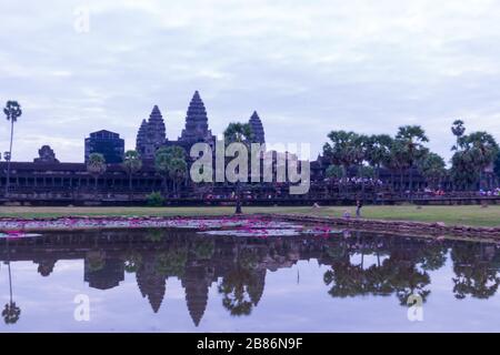 Siem Reap, Cambodge - 15 janvier 2017: Ankor Wat à Siem Reap Cambodge Banque D'Images