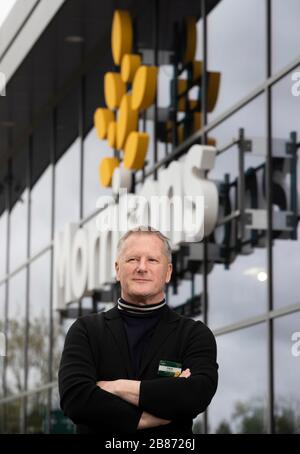 David Potts, PDG de Morrisons, au magasin Morrisons St Ives de Cambridgeshire. Banque D'Images