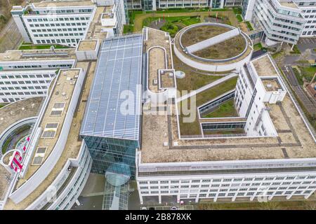 Allemagne/Bonn février 2020: Siège social de la Deutsche Telekom AG Telecommunications Company Banque D'Images