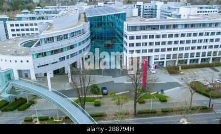 Allemagne/Bonn février 2020: Siège social de la Deutsche Telekom AG Telecommunications Company Banque D'Images