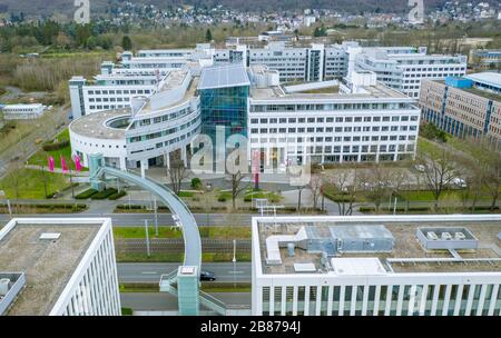 Allemagne/Bonn février 2020: Siège social de la Deutsche Telekom AG Telecommunications Company Banque D'Images