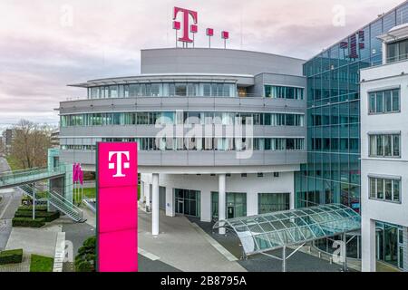 Allemagne/Bonn février 2020: Siège social de la Deutsche Telekom AG Telecommunications Company Banque D'Images