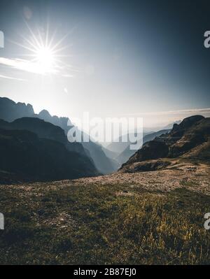 Paysage de montagne de dolomite - Dolomites, Italie Banque D'Images